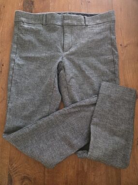 Banana Republic Gray Textured Dress Trousers